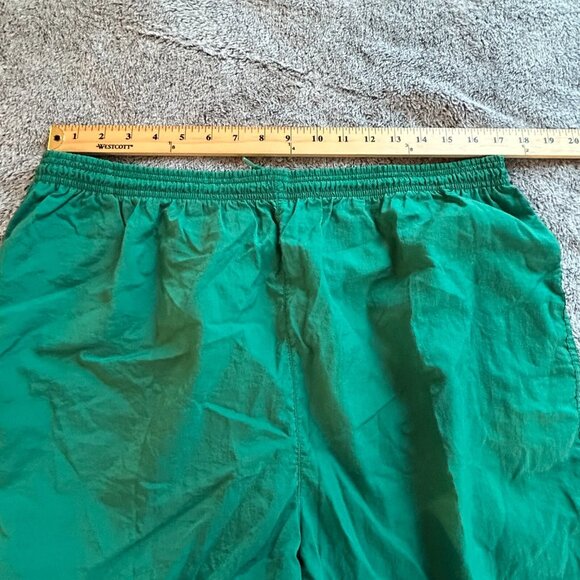 VTg 90s Adidas Shorts Size XL Green Nylon Gorpcore Logo Embroidered Y2K 17619 - Picture 8 of 9